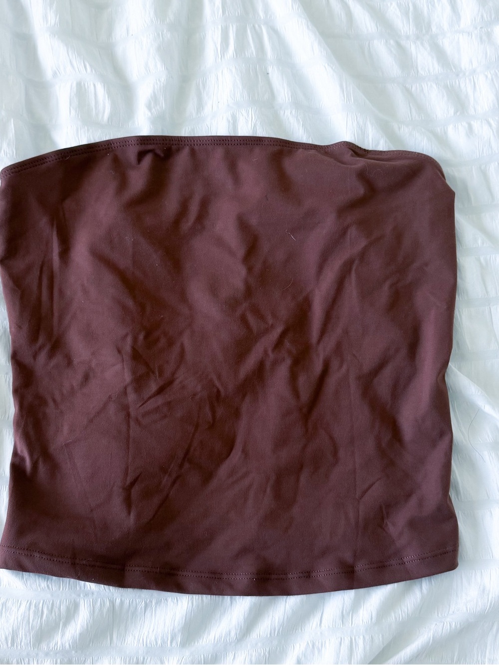 Strapless Tube Top in Deep Brown